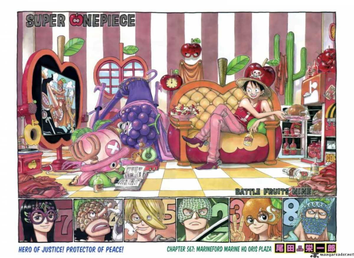 One Piece Chapter 567 page 3 - Chapter 567: Marineford Marine Headquarters - Oris Plaza