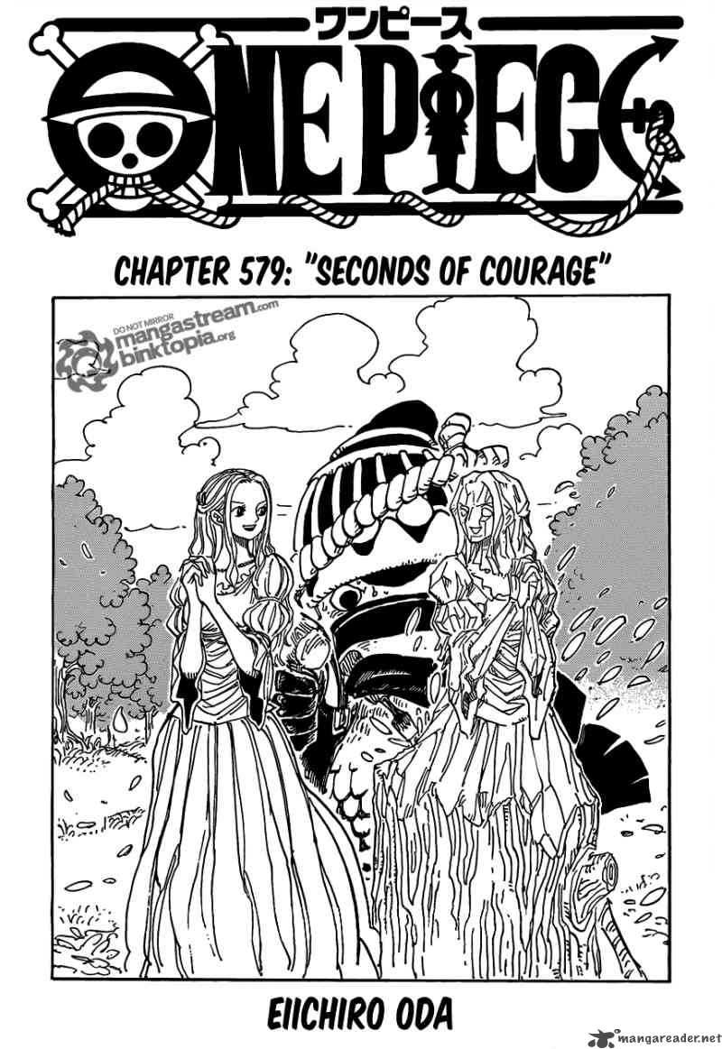 One Piece Chapter 579 page 1 - Chapter 579: Seconds of Courage