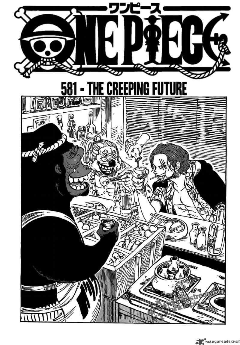One Piece manga, chapter 581, page 2 of 21
