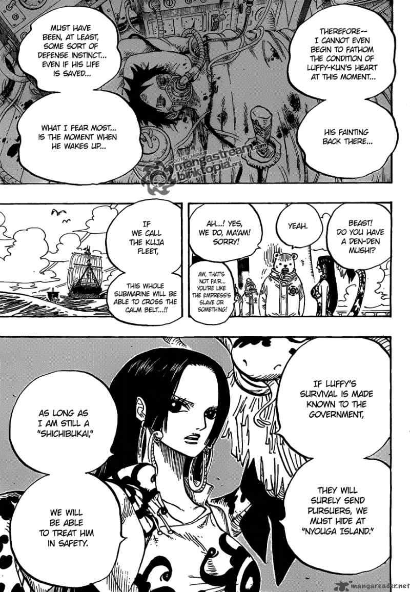 One Piece manga, chapter 581, page 14 of 21