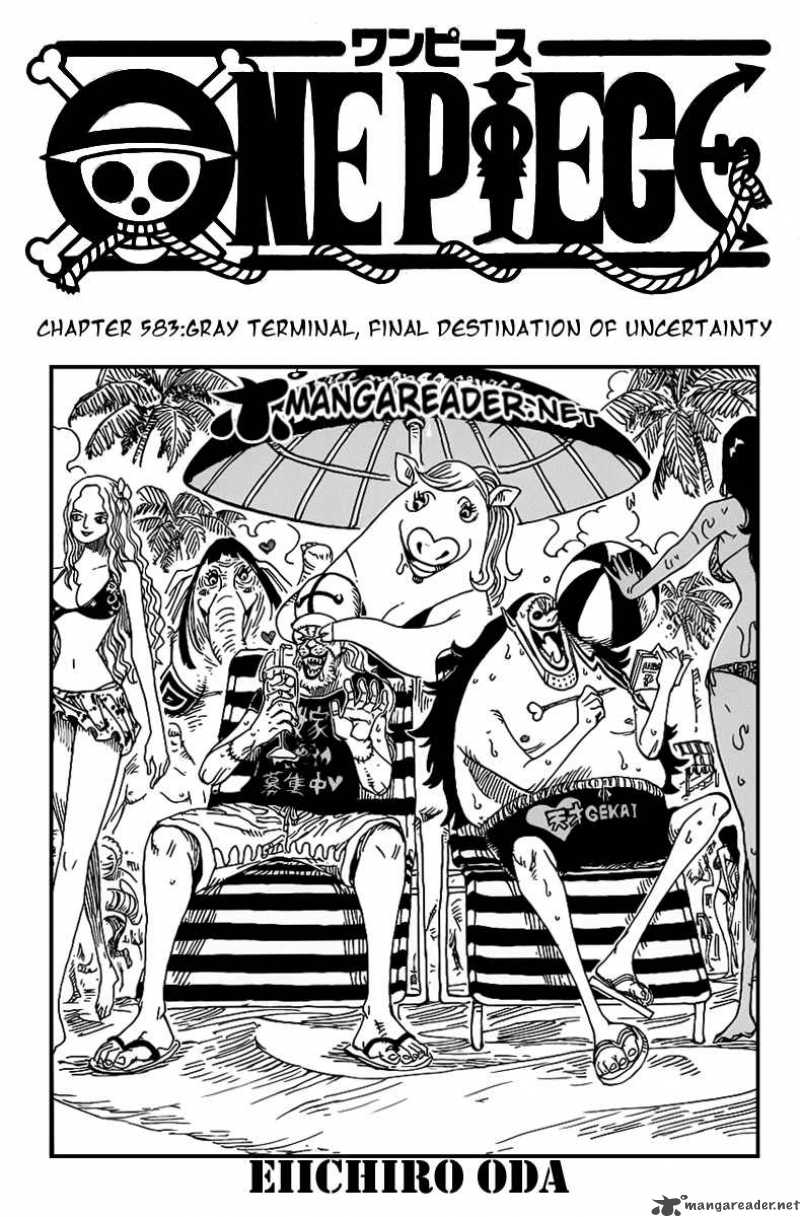 One Piece Chapter 583 page 1 - Chapter 583: Gray Terminal - The Final Destination of the Uncertainty