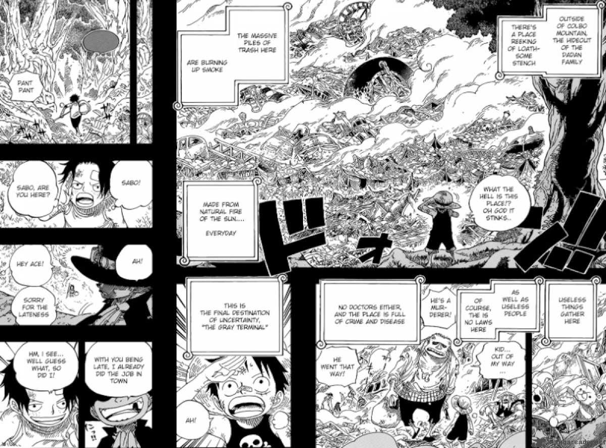 One Piece Chapter 583 page 10 - Chapter 583: Gray Terminal - The Final Destination of the Uncertainty