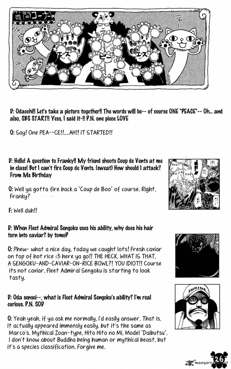 One Piece Chapter 585 page 29 - Chapter 585: Brothers' Sake Cups