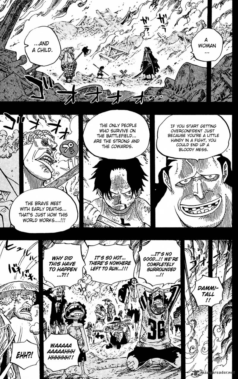 One Piece Chapter 587 page 13 - Chapter 587: I Will Not Run Away