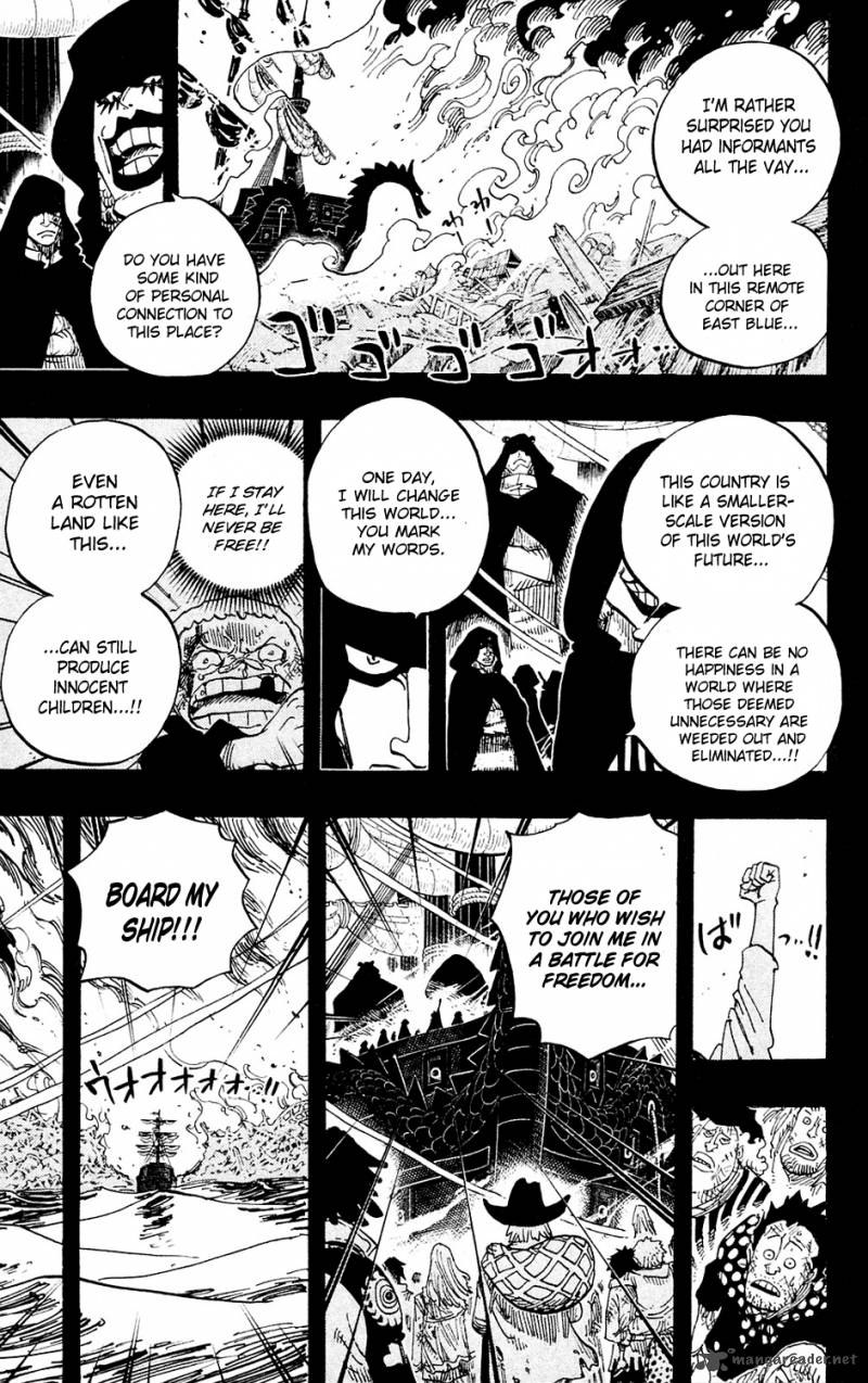 One Piece Chapter 587 page 15 - Chapter 587: I Will Not Run Away