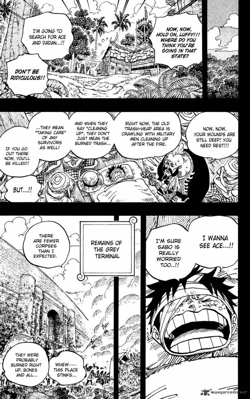 One Piece Chapter 587 page 17 - Chapter 587: I Will Not Run Away