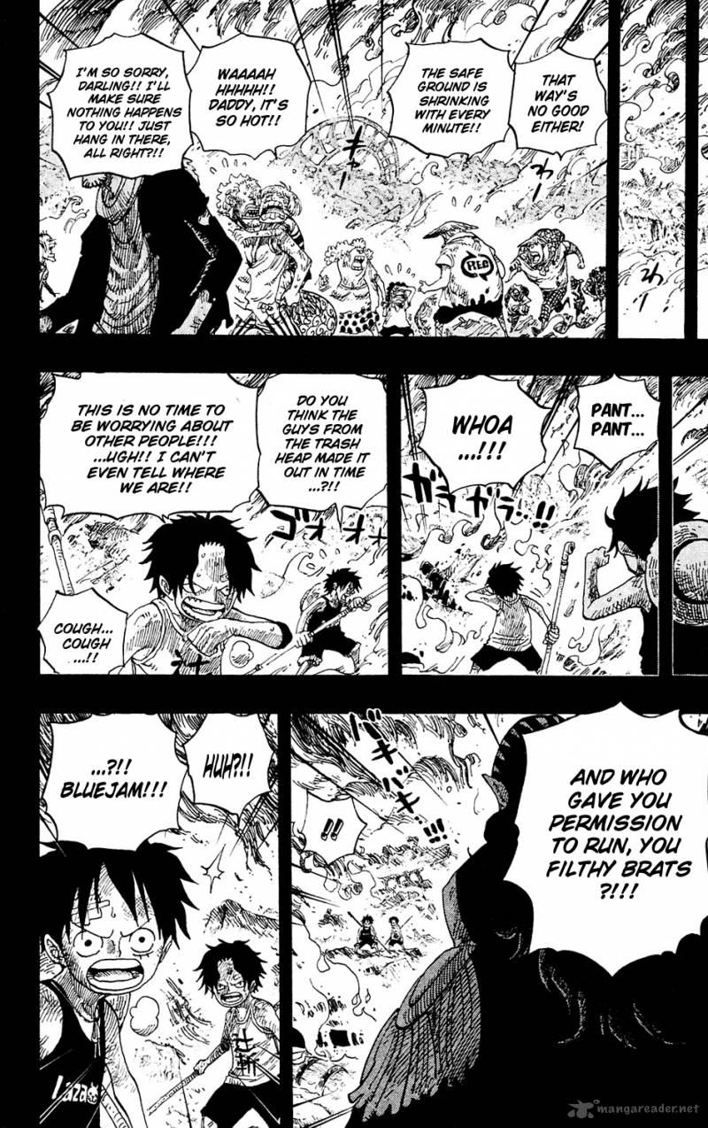 One Piece Chapter 587 page 4 - Chapter 587: I Will Not Run Away