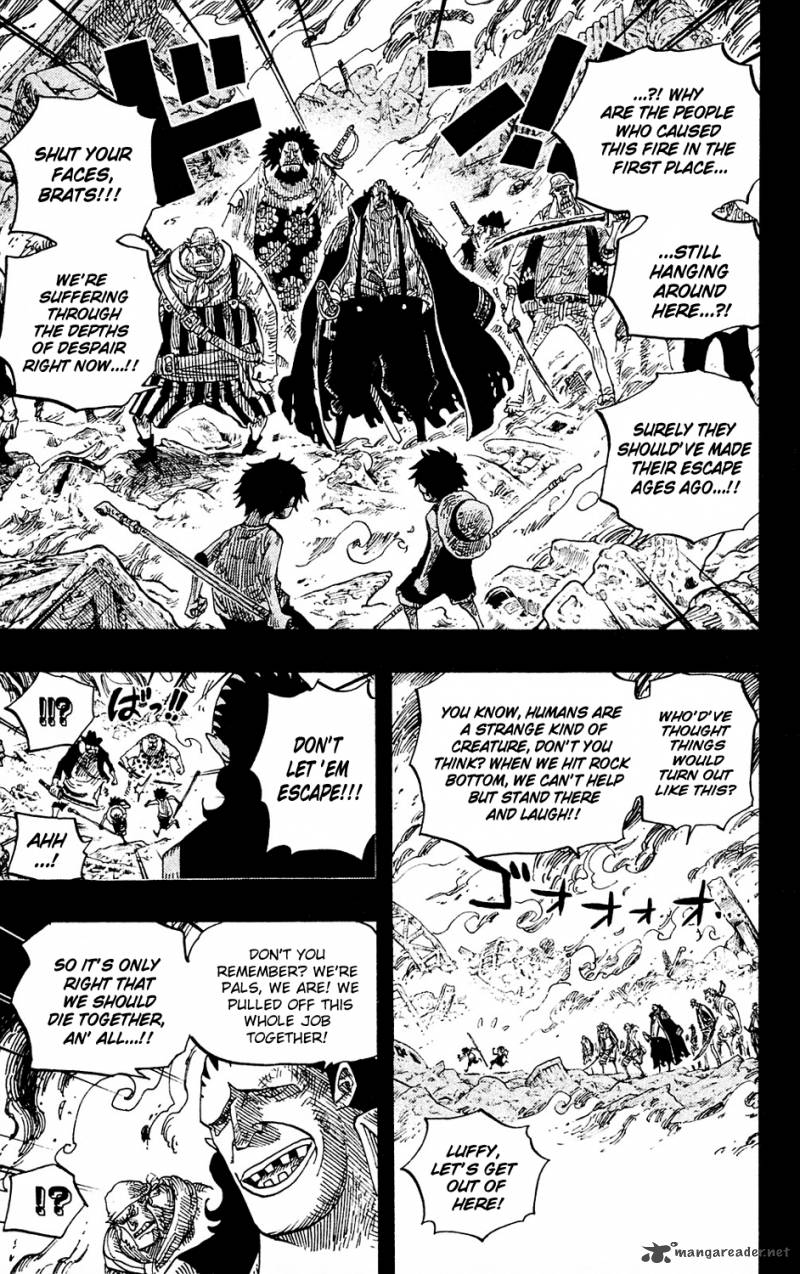 One Piece Chapter 587 page 5 - Chapter 587: I Will Not Run Away