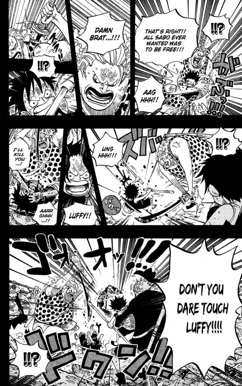 One Piece Chapter 587 page 8 - Chapter 587: I Will Not Run Away