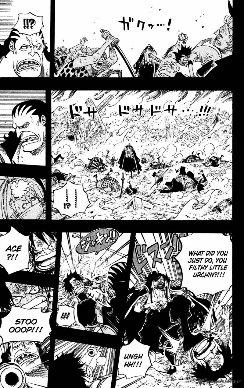 One Piece Chapter 587 page 9 - Chapter 587: I Will Not Run Away