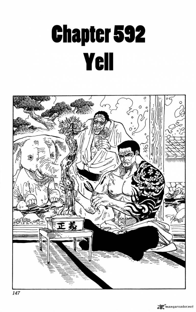 One Piece Chapter 592 page 1 - Chapter 592: Yell