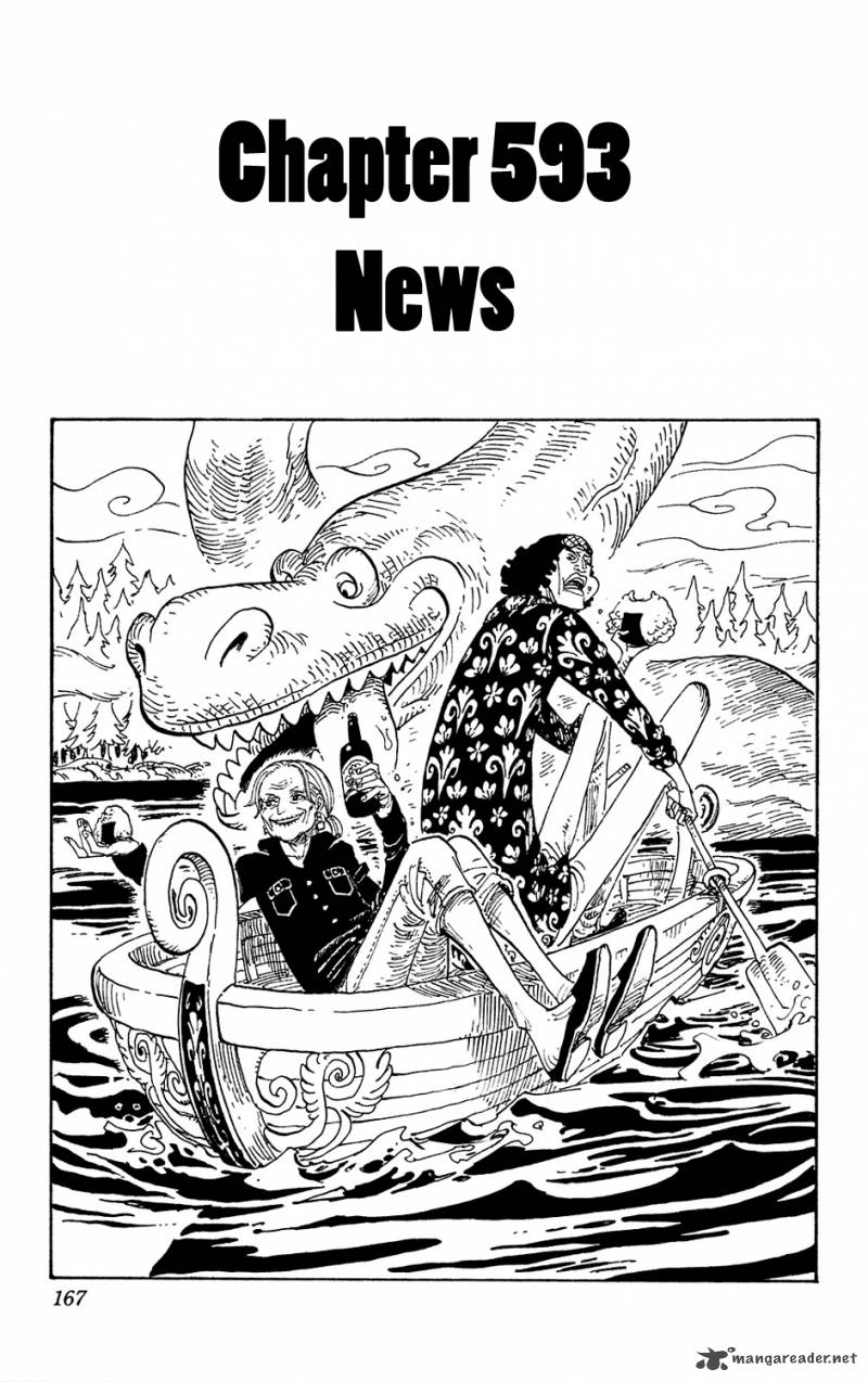 One Piece Chapter 593 page 1 - Chapter 593: NEWS