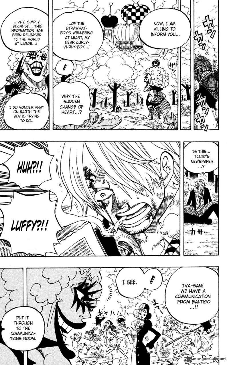 One Piece Chapter 593 page 9 - Chapter 593: NEWS