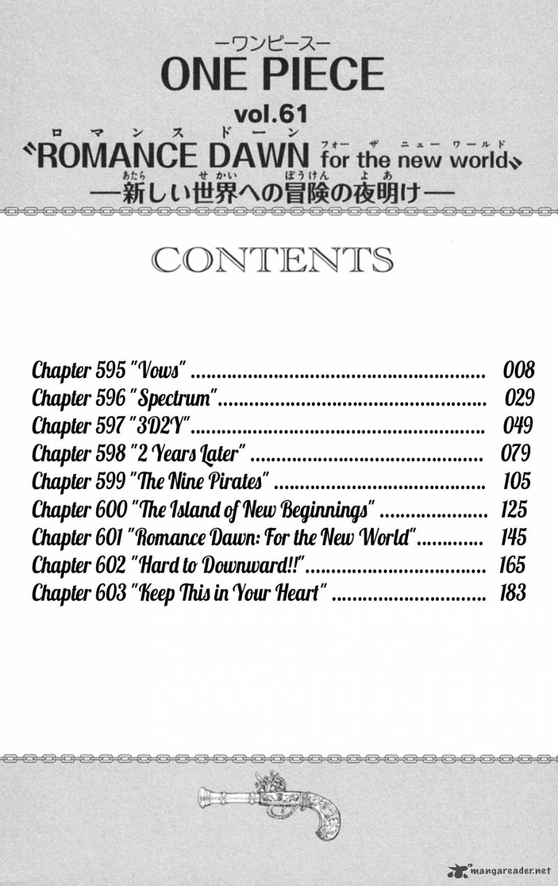 One Piece Chapter 595 page 7 - Chapter 595: The Pledge
