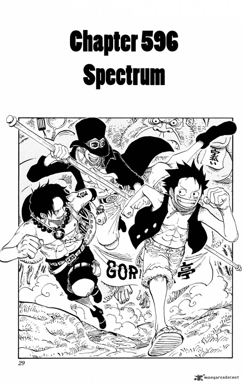 One Piece Chapter 596 page 1 - Chapter 596: SPECTRUM