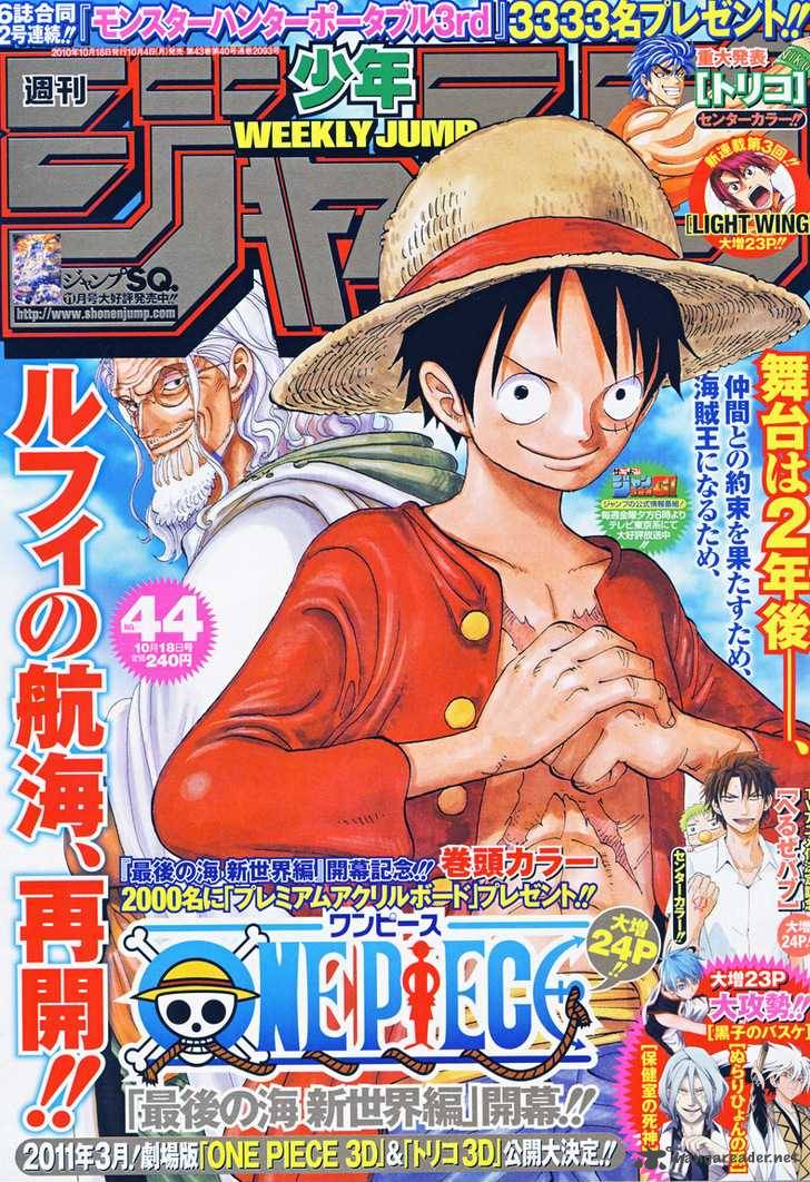 One Piece Chapter 598 page 1 - Chapter 598: 2 Years Later