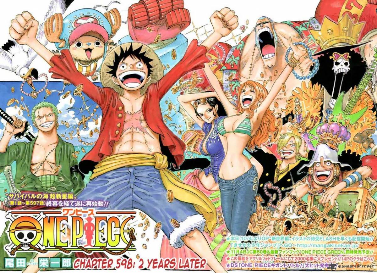One Piece Chapter 598 page 4 - Chapter 598: 2 Years Later