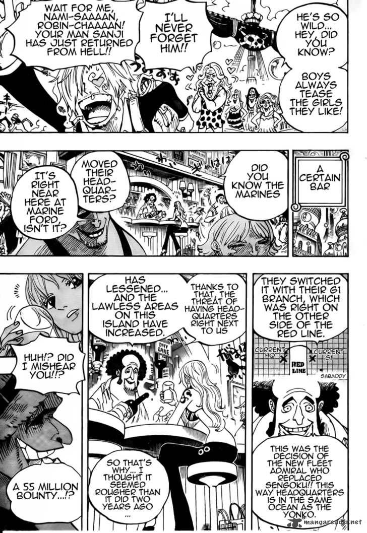 One Piece Chapter 598 page 9 - Chapter 598: 2 Years Later