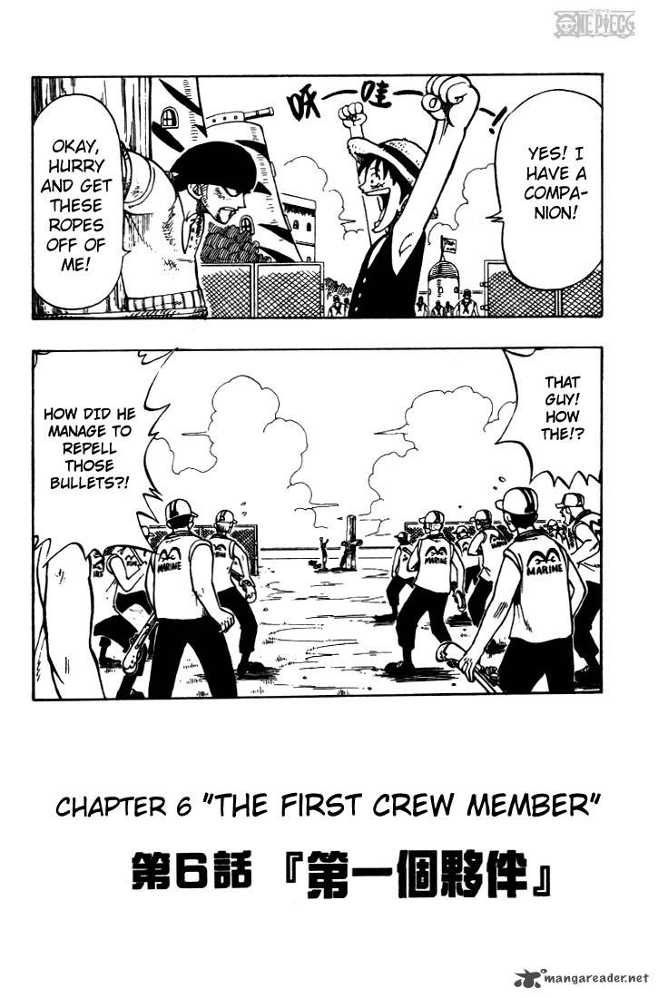 One Piece Chapter 6 page 1 - Chapter 6: The First