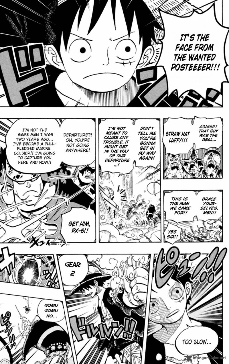 One Piece Chapter 601 page 12 - Chapter 601: Romance Dawn For the New World:
The Dawn of an Adventure
into a New World
