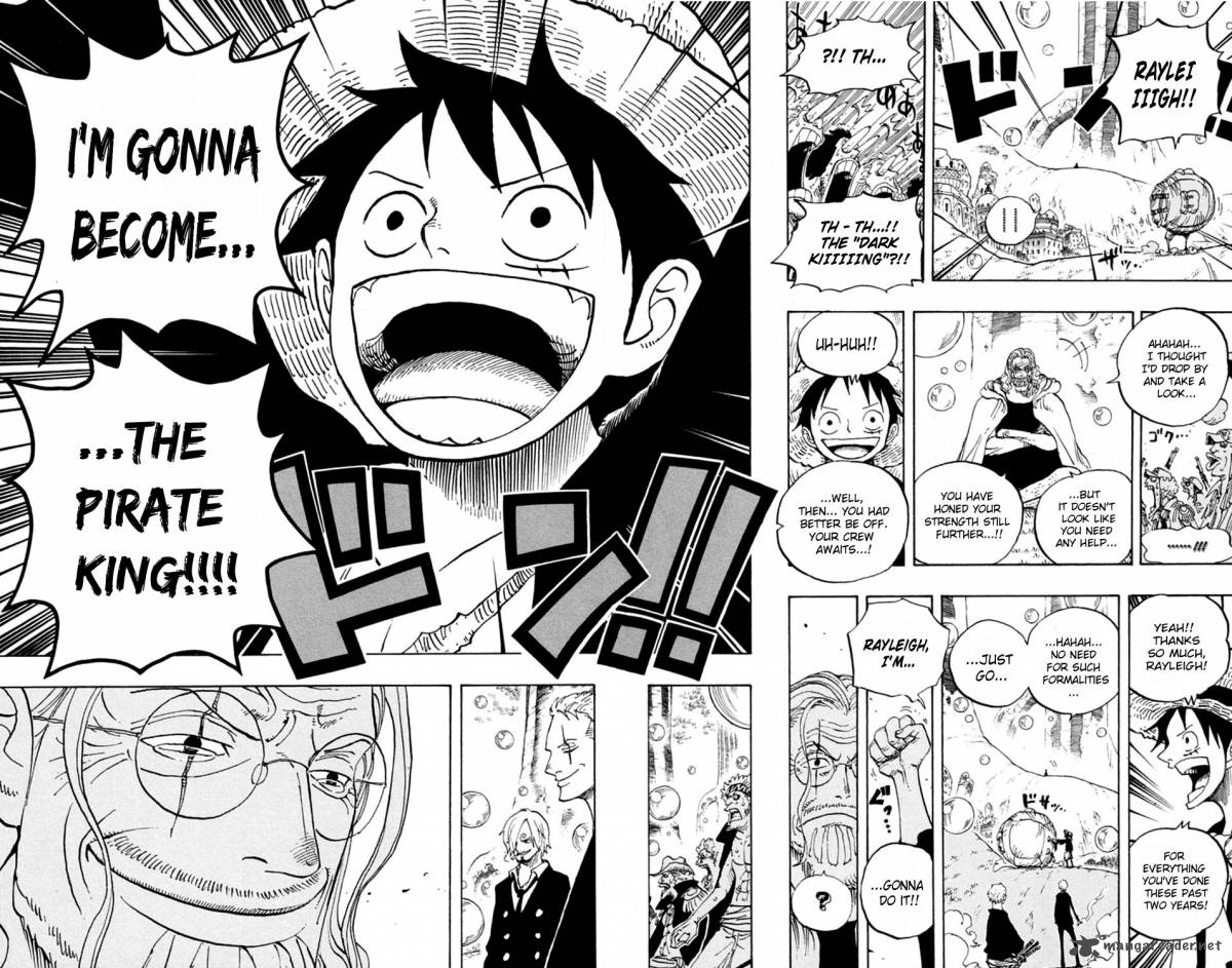 One Piece Chapter 601 page 15 - Chapter 601: Romance Dawn For the New World:
The Dawn of an Adventure
into a New World