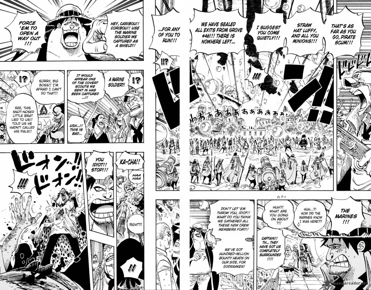 One Piece Chapter 601 page 4 - Chapter 601: Romance Dawn For the New World:
The Dawn of an Adventure
into a New World
