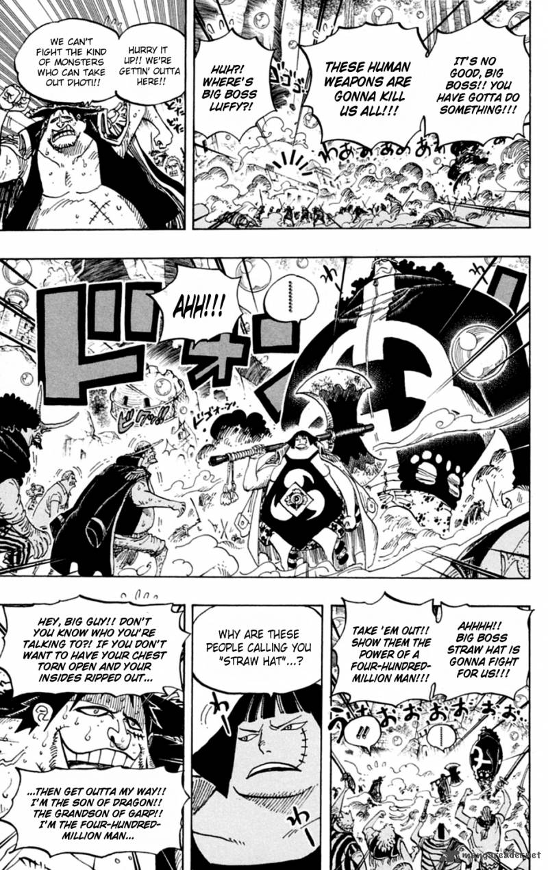 One Piece Chapter 601 page 8 - Chapter 601: Romance Dawn For the New World:
The Dawn of an Adventure
into a New World