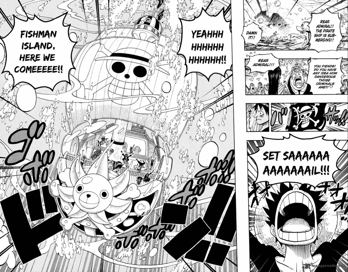 One Piece Chapter 602 page 15 - Chapter 602: Downward Ho!!