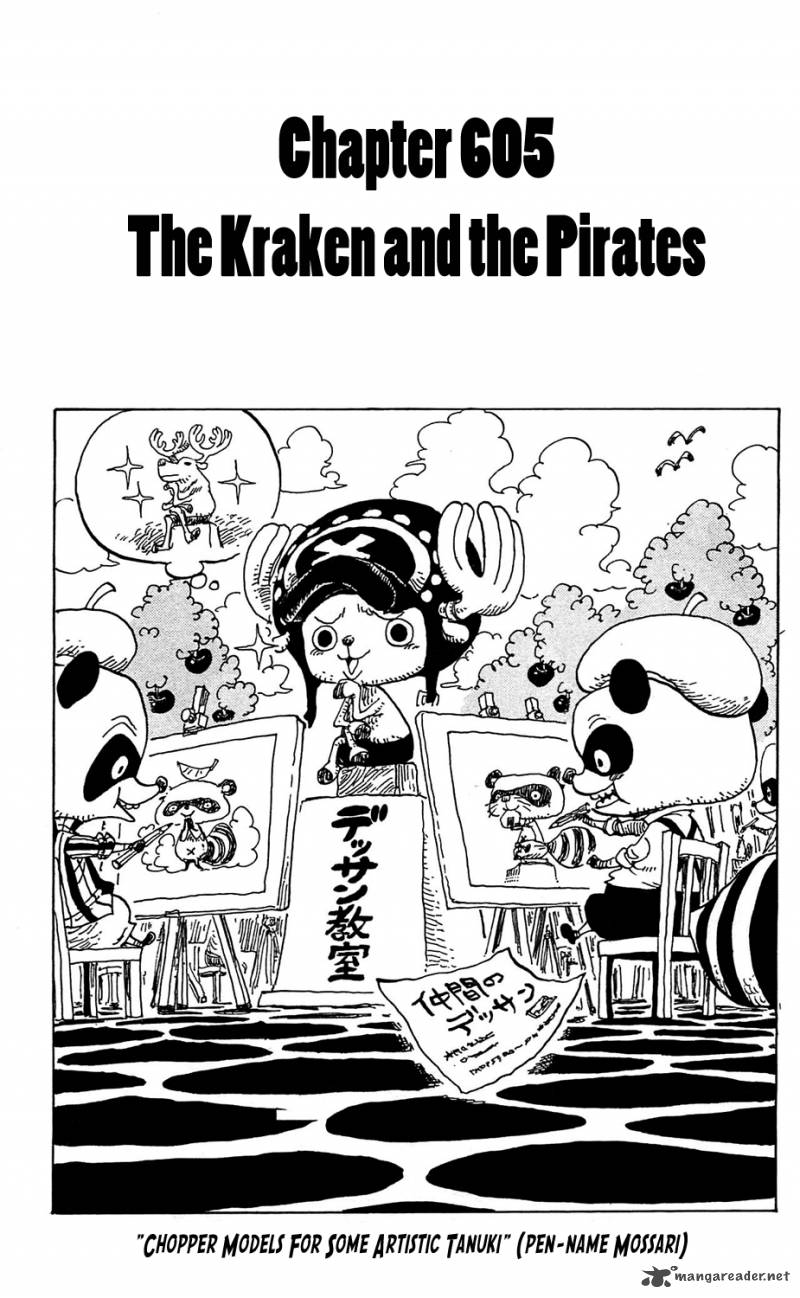One Piece manga, chapter 605, page 2 of 21