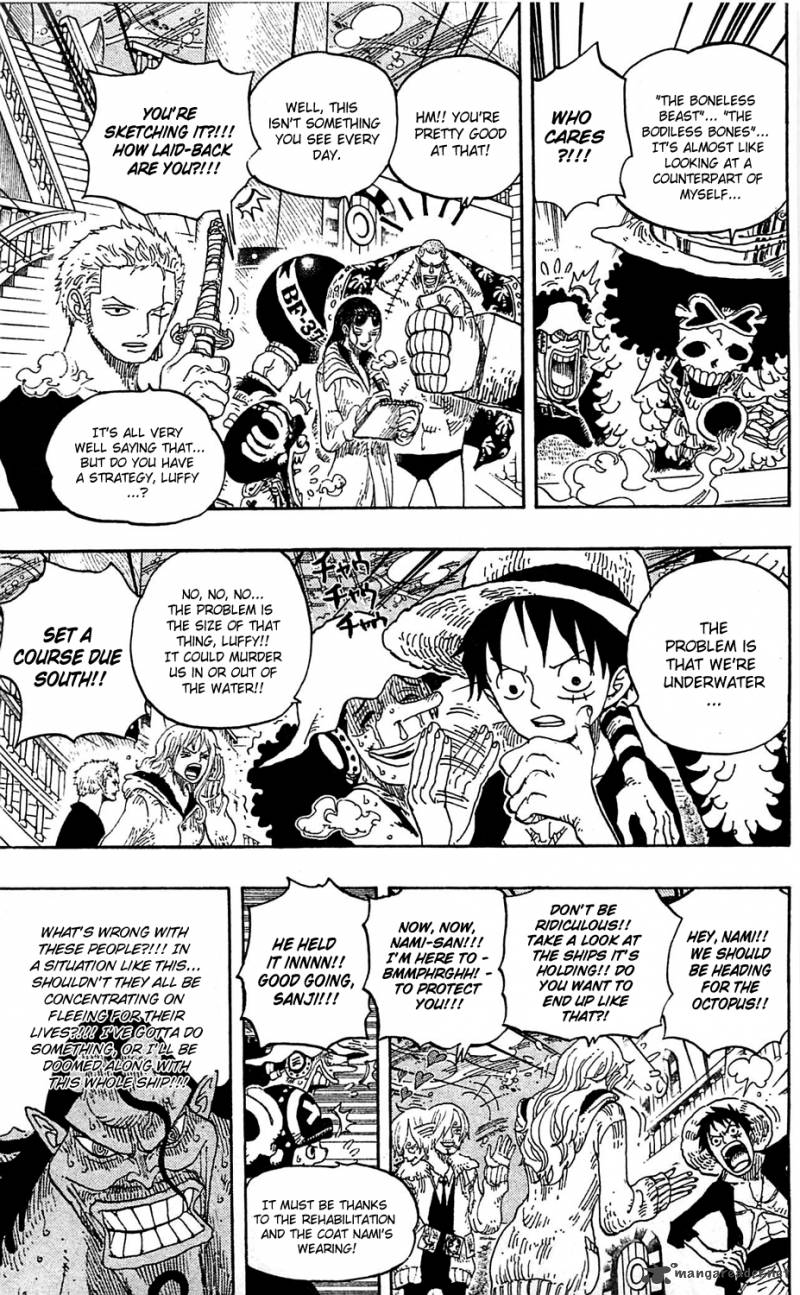 One Piece manga, chapter 605, page 4 of 21