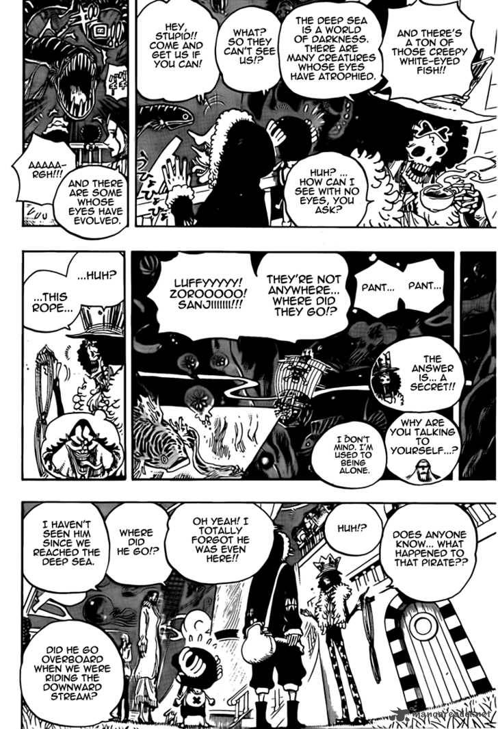 One Piece Chapter 606 page 4 - Chapter 606: Deep Sea Adventure