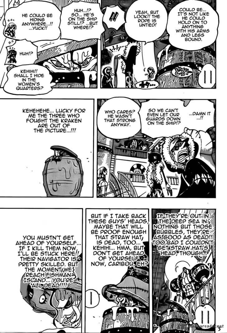 One Piece Chapter 606 page 5 - Chapter 606: Deep Sea Adventure