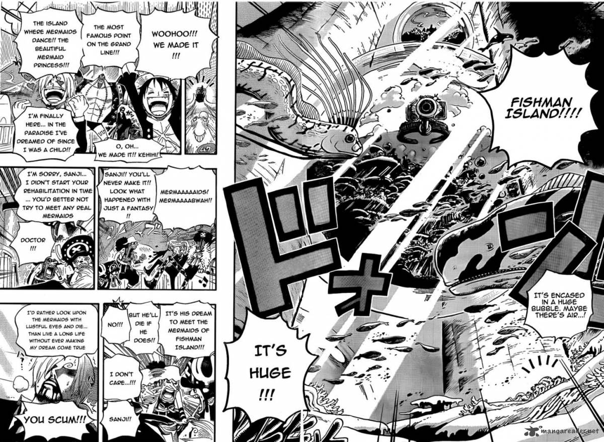 One Piece Chapter 607 page 10 - Chapter 607: 10,000 Meters Under the Sea