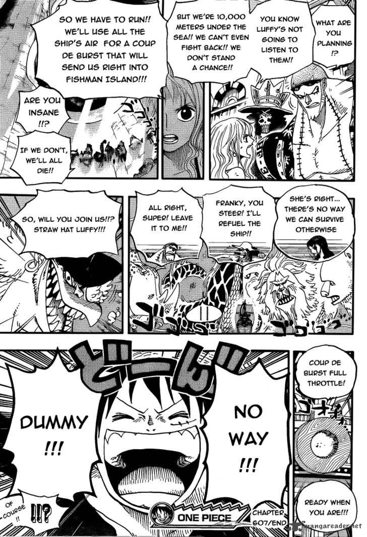 One Piece Chapter 607 page 13 - Chapter 607: 10,000 Meters Under the Sea