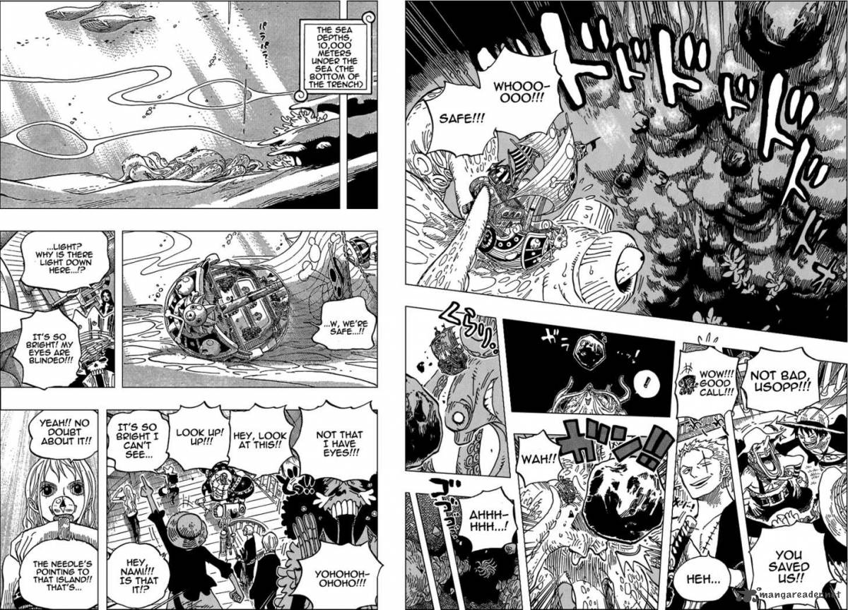 One Piece Chapter 607 page 9 - Chapter 607: 10,000 Meters Under the Sea