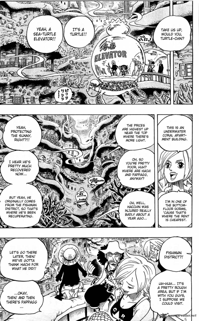 One Piece Chapter 608 page 13 - Chapter 608: Underwater Paradise