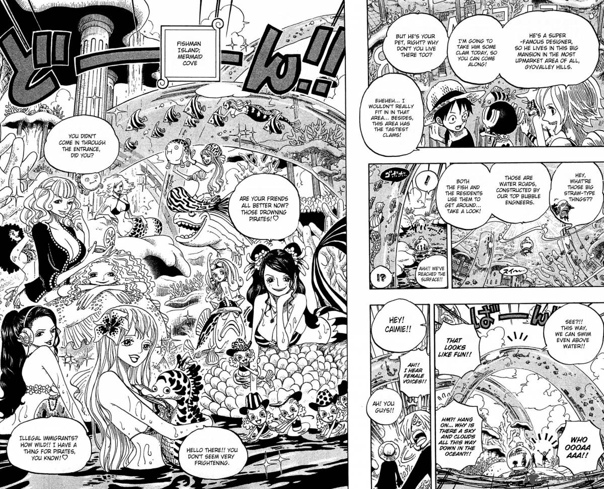 One Piece Chapter 608 page 14 - Chapter 608: Underwater Paradise