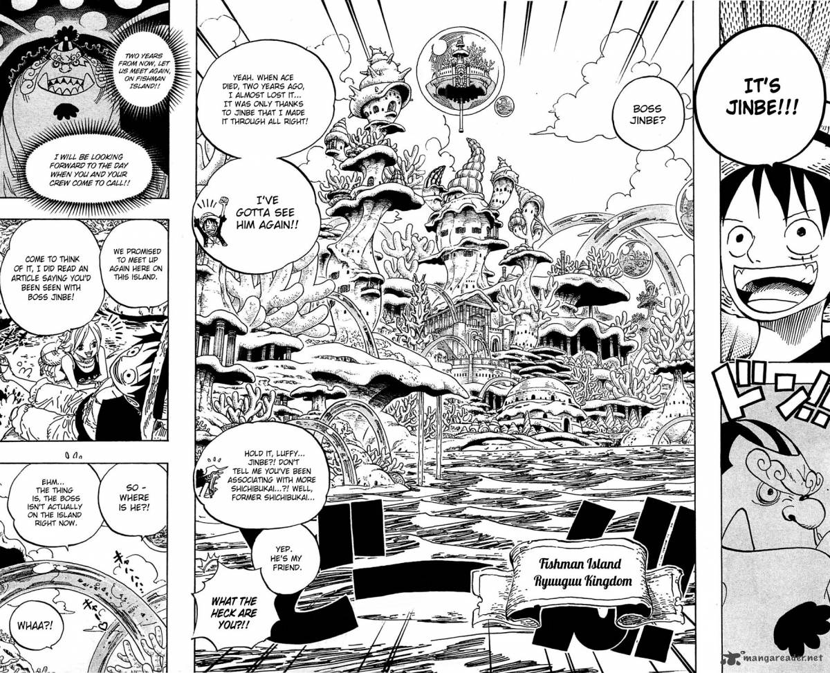 One Piece Chapter 609 page 5 - Chapter 609: Adventure on Fish-Man Island