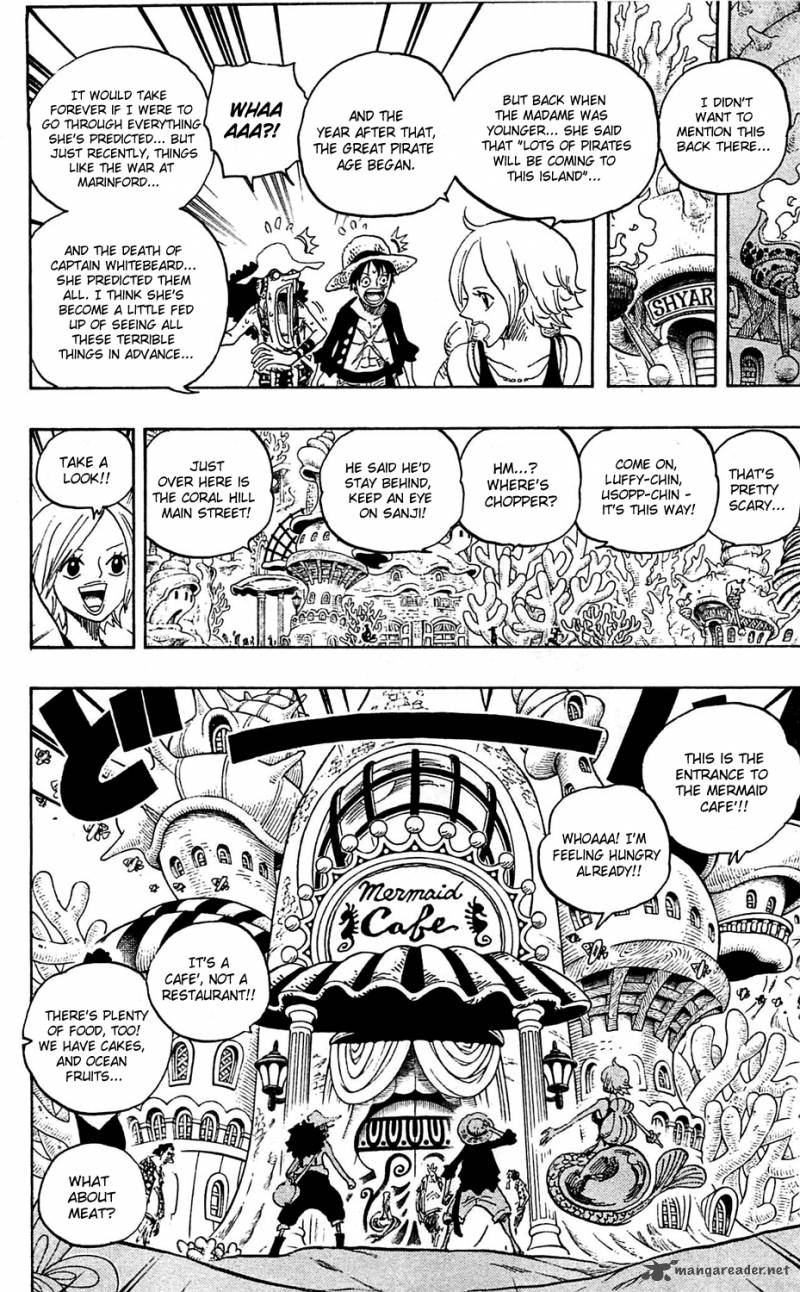 One Piece Chapter 610 page 8 - Chapter 610: Madam Shyarly, Fortune-Teller