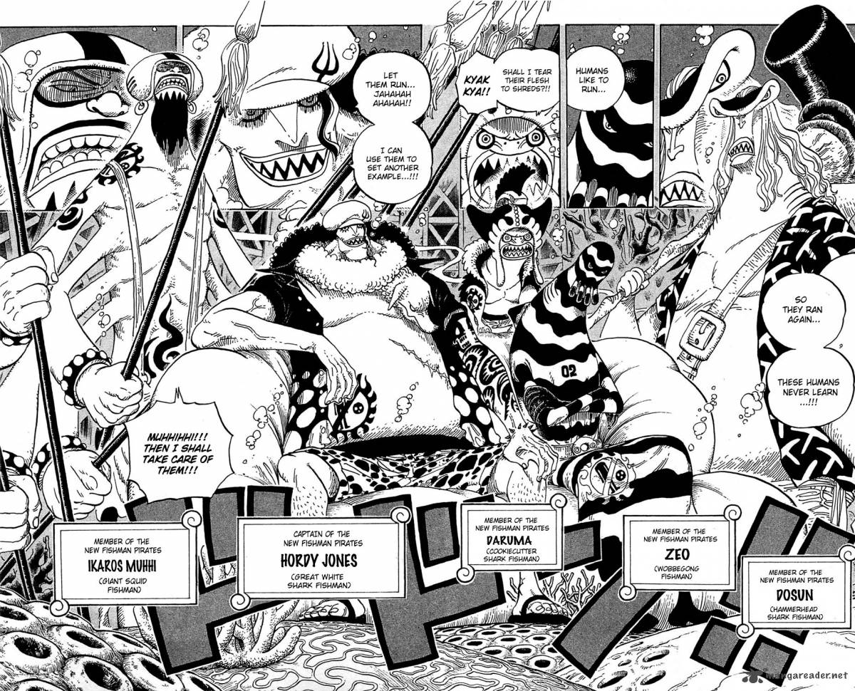 One Piece Chapter 611 page 4 - Chapter 611: Hody Jones