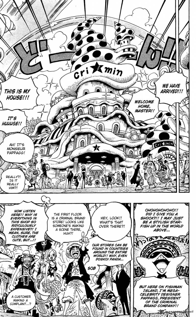 One Piece Chapter 611 page 6 - Chapter 611: Hody Jones