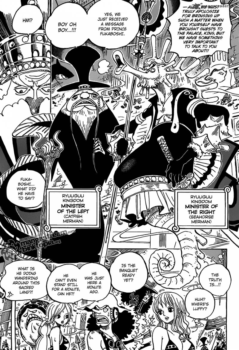 One Piece Chapter 612 page 14 - Chapter 612: Taken by the Shark They Saved