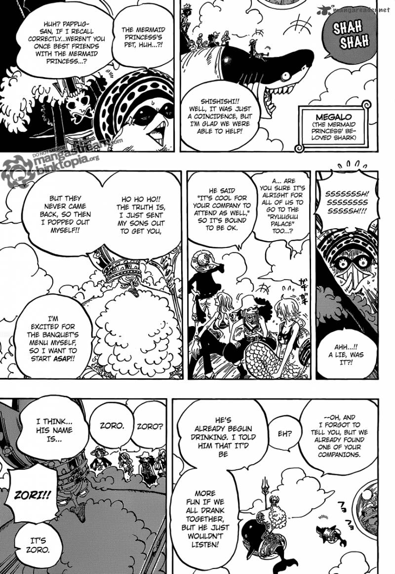 One Piece Chapter 612 page 9 - Chapter 612: Taken by the Shark They Saved