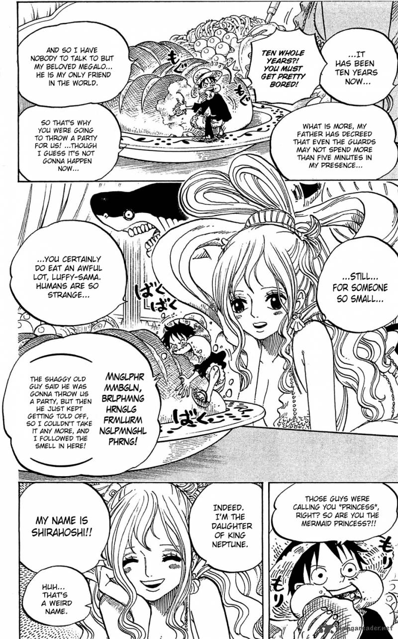 One Piece Chapter 613 page 10 - Chapter 613: The Mermaid Princess
in Hard-Shell Tower