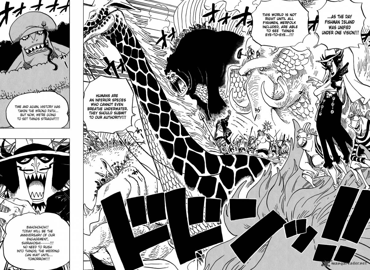 One Piece manga, chapter 616, page 5 of 19