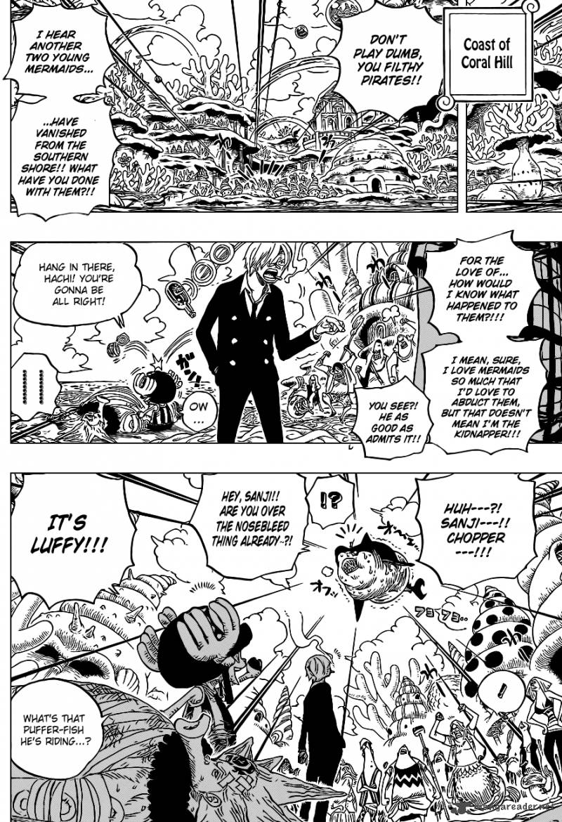 One Piece Chapter 617 page 14 - Chapter 617: Major Incident on Coral Hill