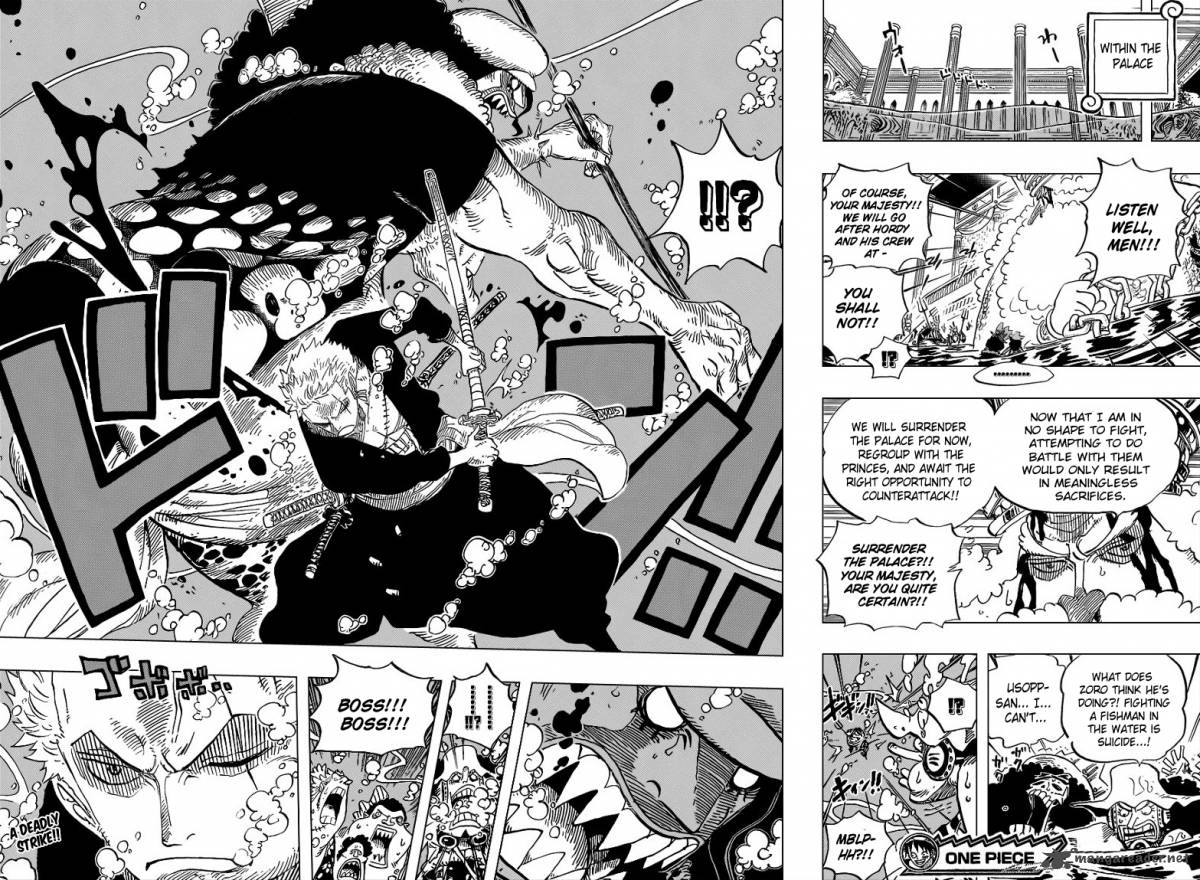 One Piece manga, chapter 618, page 18 of 21