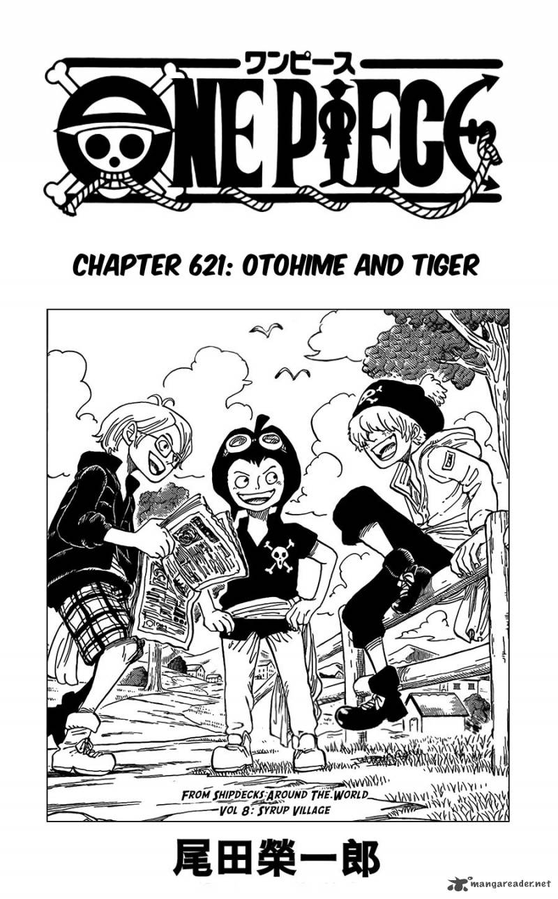 One Piece manga, chapter 621, page 2 of 20