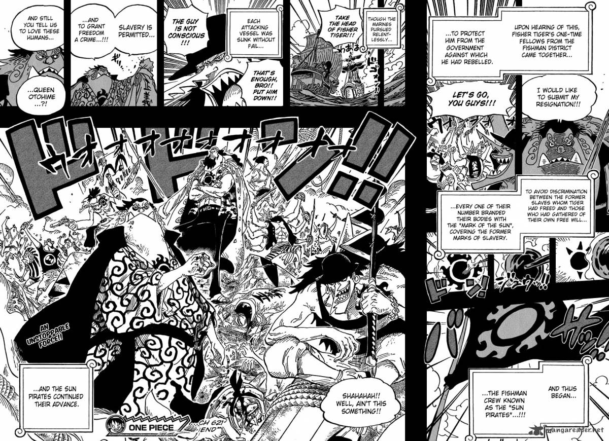 One Piece manga, chapter 621, page 17 of 20