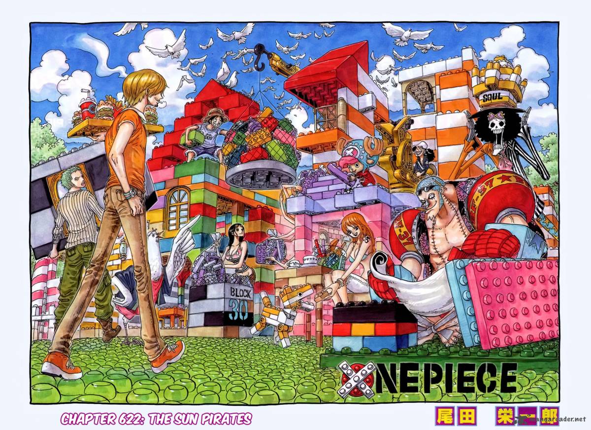 One Piece Chapter 622 page 1 - Chapter 622: The Sun Pirates